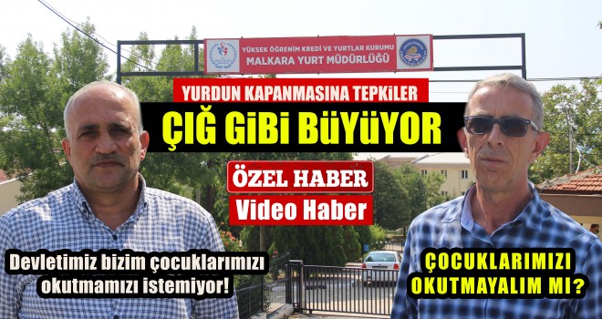 Malkara Yurt Kur'un Kapanmasına Tepkiler Artıyor